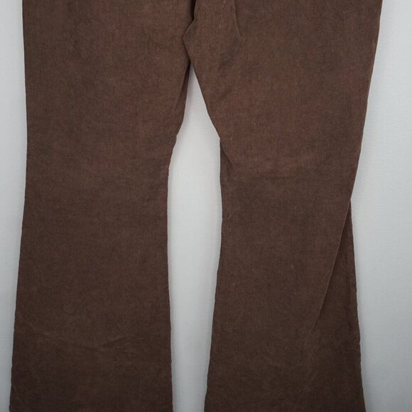 New AG Angeline Corduroy Mid Rise Flare Jeans in Sulfur Bitter Chocolate sz 33 - Picture 12 of 16